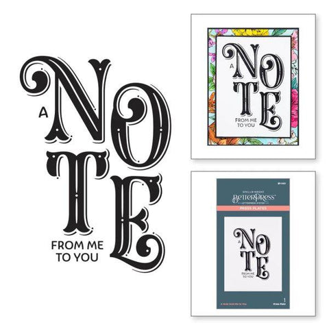 BetterPress Collection - A Note fro Me to You Press Plate