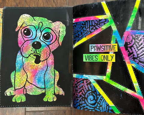 Pawsitive Vibes Only - Art Journal Class, Tuesday May 30