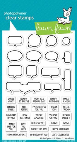 All the Speech Bubbles - Clear Stamps