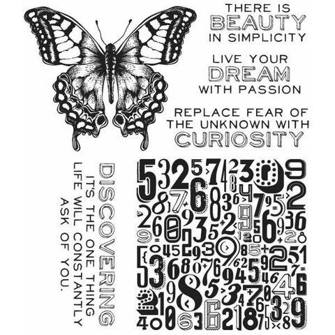 Perspective Butterfly - Cling Stamps