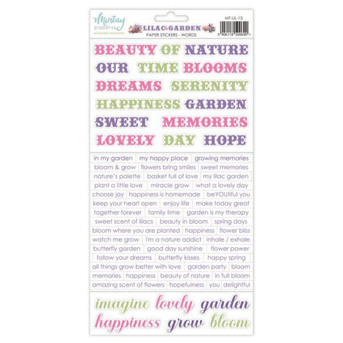 Lilac Garden - Stickers - Words