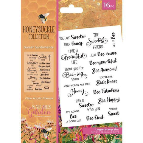 Honeysuckle Collection - Clear Stamps - Sweet Sentiments