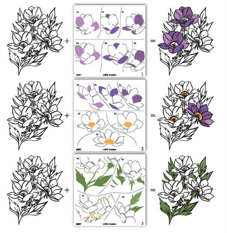 Grand Bouquet Layering Stencils