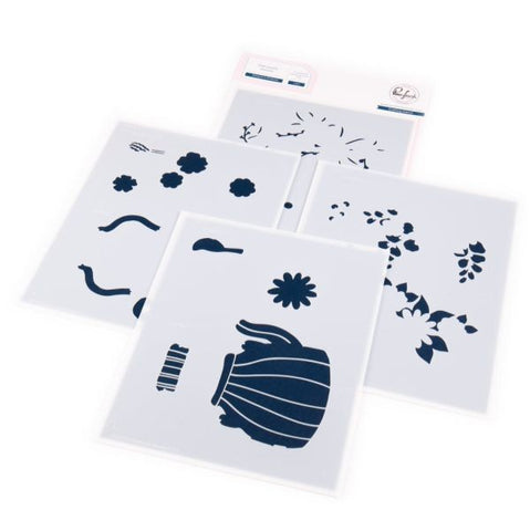 Steeped in Kindness - Layering Stencils