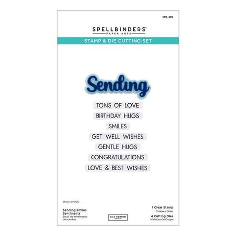 Wildflowers Collection - Sending Smiles Sentiments - Stamp & Die Set