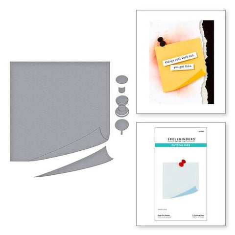 Take Note Collection - Push Pin Notes Dies