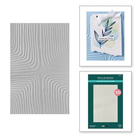 Modern Botancials Collection - Lined Corners 3D Embossing Folder