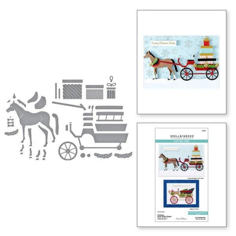 Country Christmas Collection - Christmas Horse-Drawn Wagon Dies