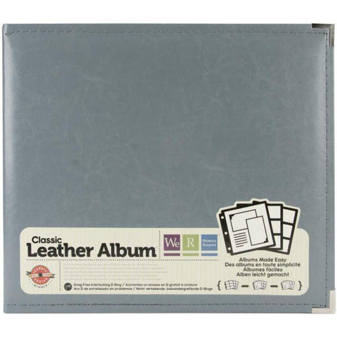 Classic Leather 3 Ring Album - Charcoal