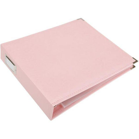 Classic Leather 3 Ring Album - Pretty Pink