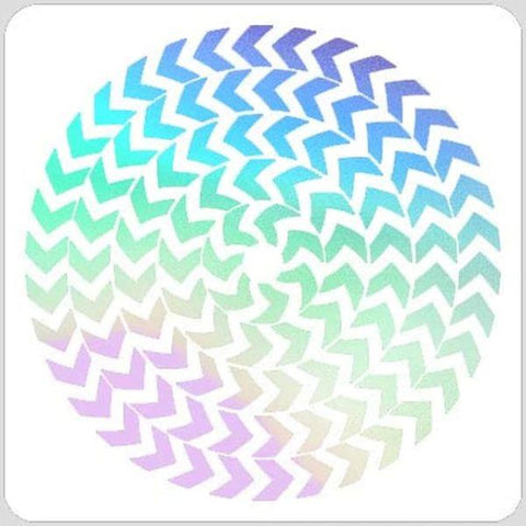 6x6 Stencil - Chevron Circle