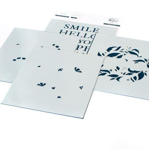 Reason to Smile Wreath Layering Stencil Set