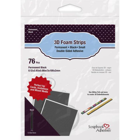 3D Foam Strips - Black