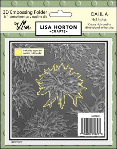 3D Embossing Folder with Die - Dahlia