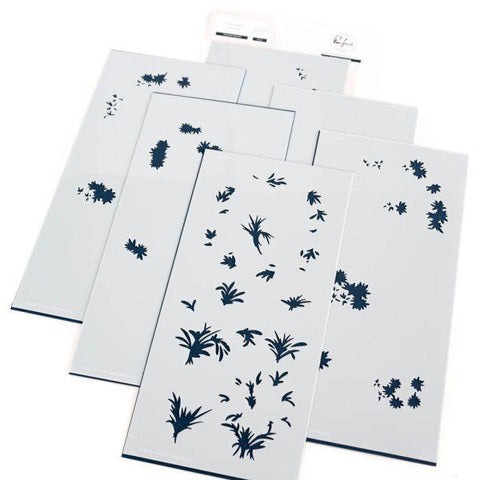 Rainbow Daisies - Layering Stencils