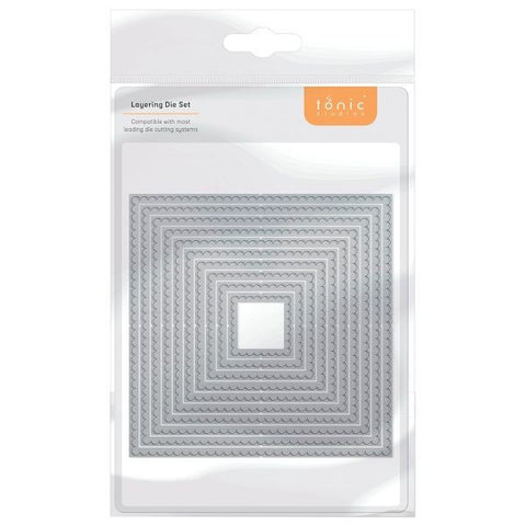 Layering Basics Die - Scalloped Squares
