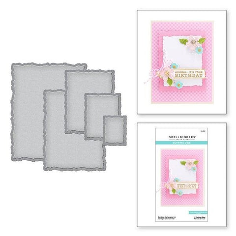 Nestablilites Deckled Rectangles Dies