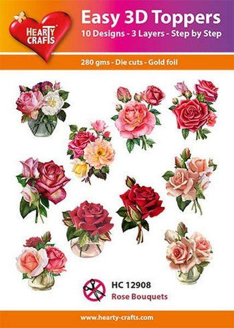 Easy 3D Toppers - Rose Bouquets