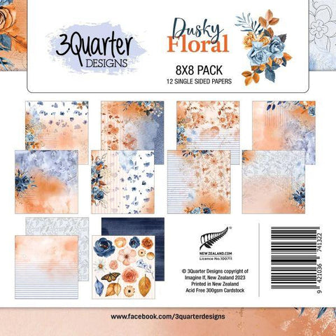 Dusky Floral - 8x8 Collection Pack