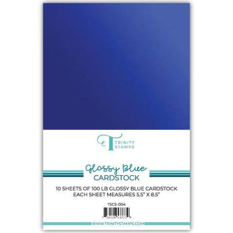 Glossy Blue Cardstock
