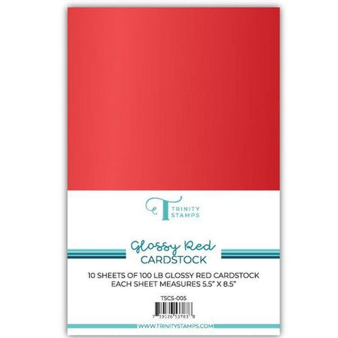 Glossy Red Cardstock