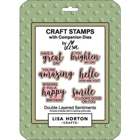 Double Layered Sentiments Stamp & Die Set