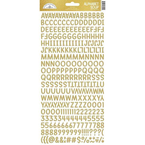 Hello Again - Puffy Stickers - Gold Alpha