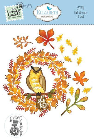 Everyday Elements - Fall Wreath & Owl - Dies