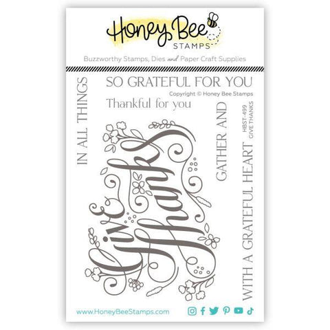 Give Thanks - Clear Stamps