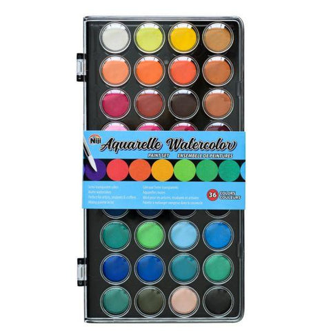 Niji Aquarelle 36 Color Watercolor Palette