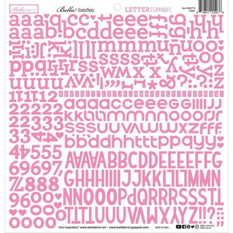 Besties Letter Scramble Alpha Stickers - Peep