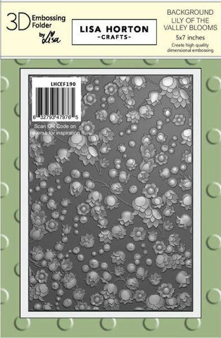Lily of the Valley Background - Mini Blooms - 3D Embossing Folder