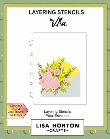 Floribunda Petal Envelope - Layering Stencils