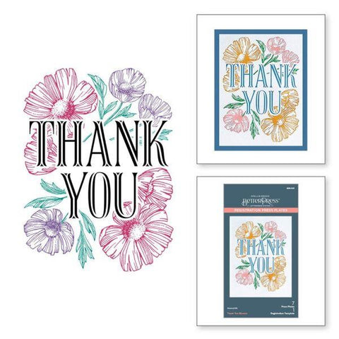 BetterPress Place & Press Registration Collection - Thank You Blooms
