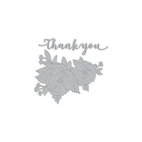 Thank You Flowers Letterpress & Foil Plate