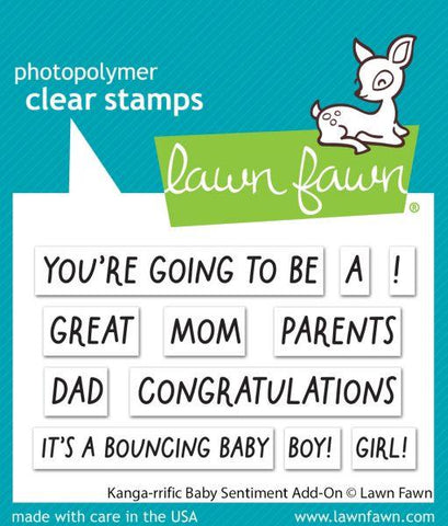 Kanga-Riffic - Baby Sentiments Add On - Clear Stamps