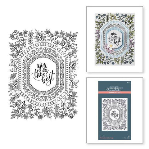 Mirrored Arch Collection - Mirrored Arch Nested Sprigs Press Plate