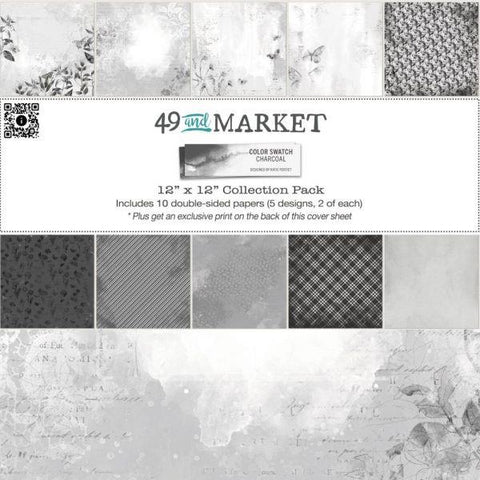 Color Swatch:  Charcoal - 12x12 Collection Pack