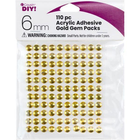 Adhesive Gems - Gold