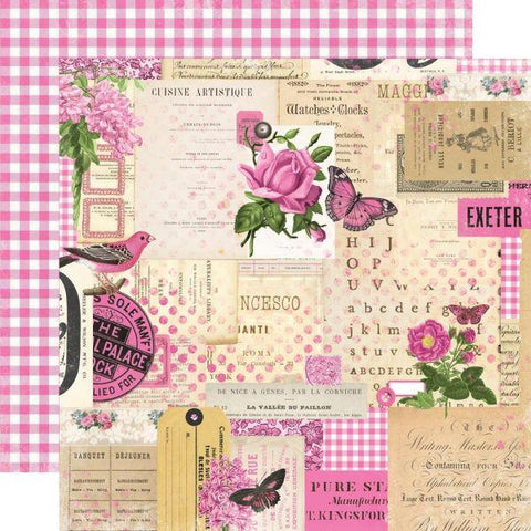 Simple Vintage Essentials Color Palette - Pink Collage