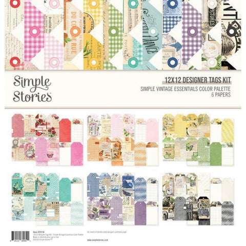 Simple Vintage Essentials Color Palette - Tags 12x12 Collection Kit