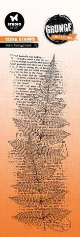 Grunge Collection - Clear Stamps - Fern Background