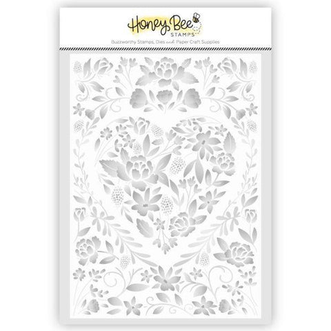 Floral Heart 3D Embossing Folder and Coordinating Die Set