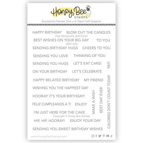 Mini Messages:  Birthday - Clear Stamps