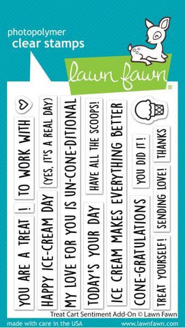 Treat Cart Sentiment Add On - Clear Stamps