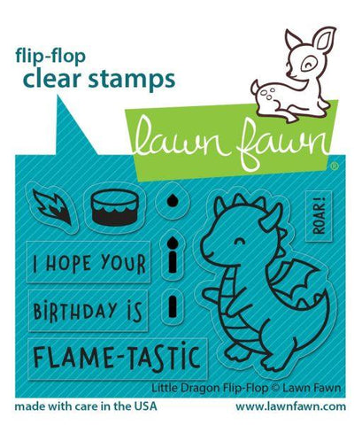 Little Dragon Flip-Flop - Clear Stamps