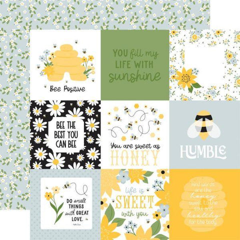 Happy as Can Bee - 4x4 Journaling Cards