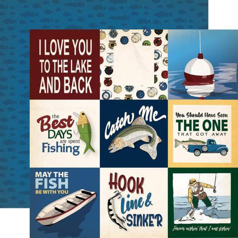 Gone Fishing - 4x4 Journaling Cards