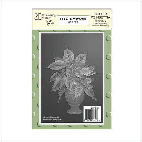 Potted Poinsettia - Embossing Folder