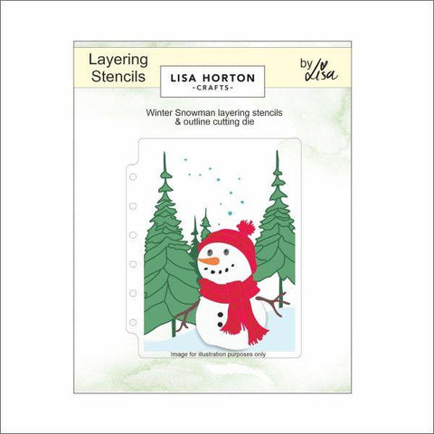 Winter Snowman - Layering Stencils & Die